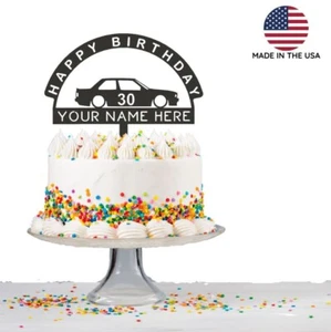 BMW e30 cake topper | Birthday cake topper| Personalized Cake Topper-C04 - Picture 1 of 4