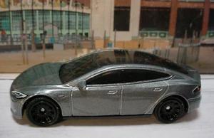 2025 MBX⚡ELECTRIC DRIVERS Exclusive TESLA MODEL S ☀metallic gray ☀Matchbox LOOSE - Picture 1 of 4