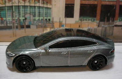 2025 MBX⚡ELECTRIC DRIVERS Exclusive TESLA MODEL S ☀metallic gray ☀Matchbox LOOSE - Image 1 of 4