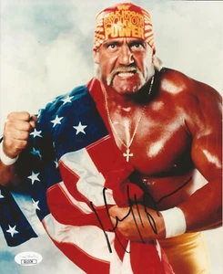 Hulk Hogan REAL hand SIGNED 8x10" Photo JSA Autographed Wrestling Legend WWE WWF - Imagen 1 de 2