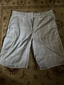 O'Neill Herren Größe 33 lang weiß blau kariert Freizeit Chino - Bild 1 von 3