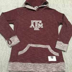 Texas A&M Aggies Jacket Womens Large Red Knit Football NCAA Hoodie Workout Gym - Picture 1 of 12