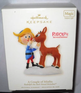 Hallmark Magic Rudolph The Red Nosed Reindeer A COUPLE OF MISFITS Ornament 2008 - Picture 1 of 12