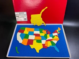 Lauri Fit-a-State United States Map Foam Puzzle LR-2109 USA Scholastic - Picture 1 of 5