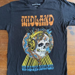 Midland Band The Electric Rode Tour Cotton Black Adult Size M Unisex T-SHIRT - Picture 1 of 3