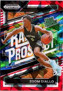 2024 Panini Prizm Draft Picks #1 Zoom Diallo Rated Prospect Prizms Red Ice - Picture 1 of 2