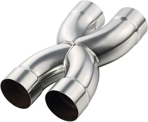 LCGP Universal 3" In/Out Crossover X Pipe 12" Length Stainless Steel 3 Inch  - Bild 1 von 5