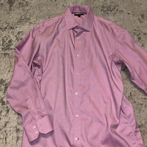 Banana Republic Heritage Striped Button Down Shirt Red-White Size Large - Picture 1 of 6