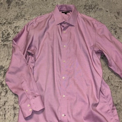 Banana Republic Heritage Striped Button Down Shirt Red-White Size Large - Image 1 of 4