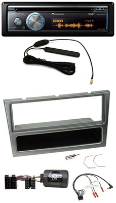 Pioneer CD USB Bluetooth DAB Lenkrad Autoradio für Opel Corsa C 00-04 aluminium - Bild 1 von 4