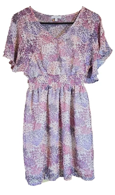 VTG dELiA*s XS Pastel Floral Print Babydoll Dress Vintage Y2K Boho Women/Junior - Image 1 of 4