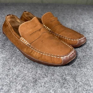 Cole Haan Men's Wyatt Penny Driver Style C30966 Suede Brown British Tan Size 11M - Picture 1 of 8