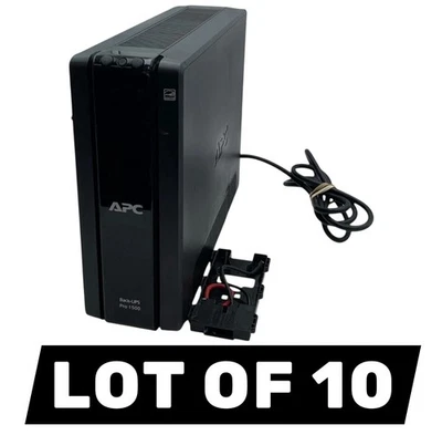 LOTE DE 10 APC BR1500G Back-UPS Pro 1500 S 10 salidas batería de respaldo sin baterías Foto 1 de 4