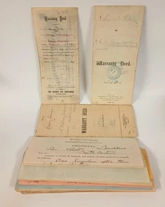 1800er-1900er MA HAUSVERKAUF Dokument handschriftliche Steuerformulare Lot - Bild 1 von 22