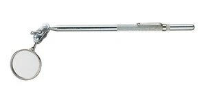 General 8 in. H X 1.3 in. W Polished Chrome Silver Metal Inspection Mirror - Picture 1 of 1