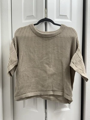 Suéter Pullover Michael Kors Para Mujer Tejido Manga Corta QF561AFJY6 Hueso Talla L Nuevo con Etiquetas Foto 1 de 4