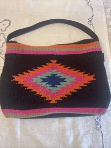 Catori Marrakech Pink Black Bohemian Aztec Shoulder Purse Messenger Bag - Picture 1 of 8