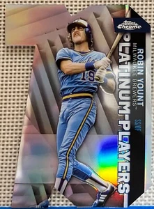 ⚾️ 2021 Topps Chrome Update Robin Yount #CPDC-22 - Platinum Players Die-Cut - Picture 1 of 2