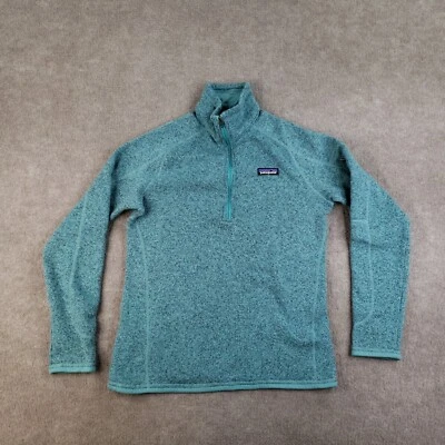 Patagonia Better Sweater Womens Medium Blue 1/4 Zip Fleece Pullover 25617 - Image 1 of 4