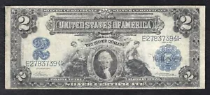 FR. 252 1899 $2 TWO DOLLARS “MINI PORTHOLE” SILVER CERTIFICATE NOTE VERY FINE - Picture 1 of 2