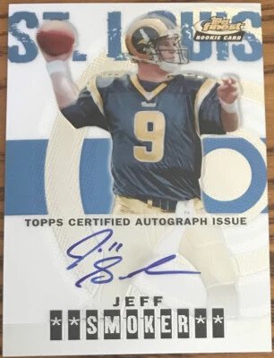 2004 Topps Finest Rookie Autograph Jeff Smoker #113 St.Louis Rams #’d 244/999 - Image 1 of 2