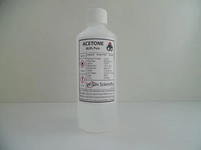 PROTON SCIENTIFIC Acetone 500 ml 99.9% Pure ACS/Lab grade high Quality Nail Varnish Remover