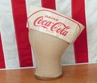 Vintage 1950s Coca Cola Soda Jerk Uniform Cap Hat Stadium Vendor Antique Coke
