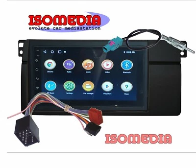 AUTORADIO ANDROID BMW 3 E46 1998 AL 2006 KIT 4 + 64GB BT - USB - RADIO - Immagine 1 di 4