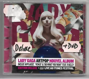 LADY GAGA - DELUXE CD + DVD LIVE ITUNES + FRENCH STICKER : ARTPOP ▬ NEW ALBUM CD - Imagen 1 de 1