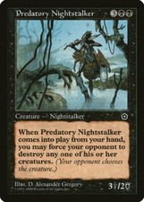Predatory Nightstalker Portal Second Age HEAVILY PLD Uncommon CARD ABUGames