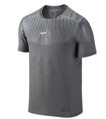 Camiseta Nike Pro Niños Dri-Fit Hypercool Max Ajustada Compresión Crew, Gris, XS Foto 1 de 4