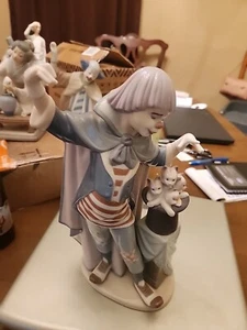 Lladro Circus Magic Clown with cats 5092 - Picture 1 of 3