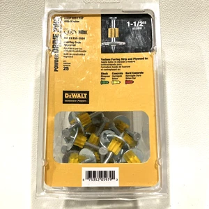 DEWALT 25-Pack 1-1/2-in Washered Drive Pin Fastening Nails Concrete Blocks - Picture 1 of 4