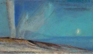 Dunes Hazy Evening von Lyonel Feininger als HIQU Kunstdruck auf Leinwand - Bild 1 von 2