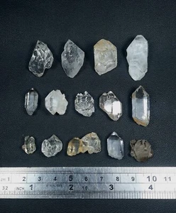 Clear Quartz Crystals 14 Pcs Lot From Skardu Pakistan. - Picture 1 of 10