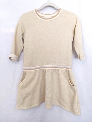 Gymboree Girls Sparkle Tunic Dress Raglan Sleeve Light Gold Sz L (10-12) #16159 - Image 1 of 4