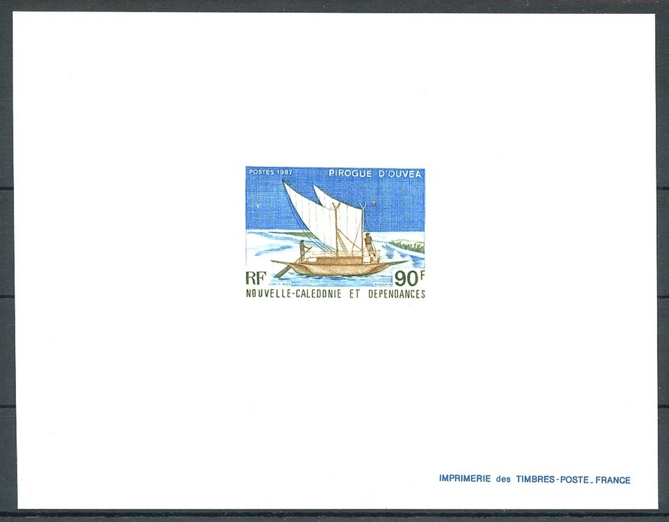 New Caledonia Sc558 Ship, Pirogue, Ouvea, Deluxe Proof - Image 1 of 1