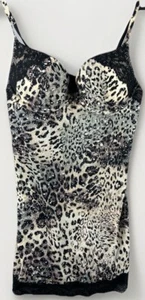 Y2K Victoria's Secret 34C Camisole Pushup Lingerie Leopard Print Mob Wife - Picture 1 of 11