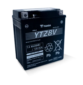 Yuasa YTZ8V Maintenance Free AGM 12 Volt Battery - Picture 1 of 10