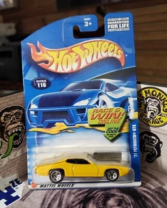 👓Hot Wheels 2002 #116🔥1971 Plymouth GTX Lemon Twist Giallo⚡Cromo Ruota a 5 razze - Foto 1 di 7