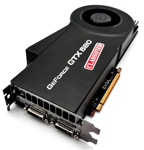 EVGA GEFORCE GTX 580 3GB GDDR5 PCI EXPREES X16 GRAPHICS CARD 03G-P3-1588B1 - Picture 1 of 7