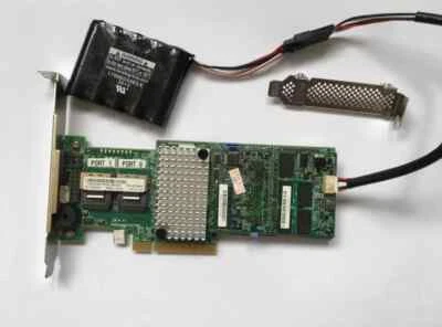 IBM M5110 8-Port 6Gb PCI-e SAS/SATA 1GB cache Controller RAID+LSI BBU09 - Image 1 of 3