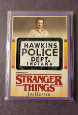 Topps Stranger Things S1 Commemorative Patch Card #P-JH Jim Hopper Purple 02/25