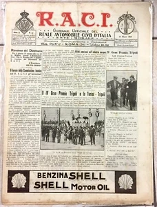 RACI 1928 TRIPOLI TRASIMENO PASSIGNANO CASTIGLIONE Real Automobile Club Italiana - Foto 1 di 1