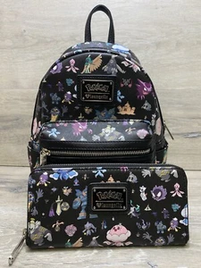 Loungefly PokemonGhost Mini Backpack And Wallet Black - Picture 1 of 18