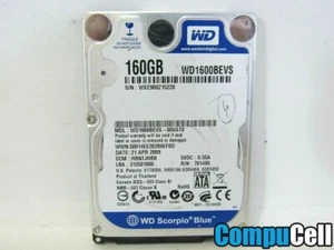 Western Digital WD 160GB 2.5" Internal Hard Drive HDD WD1600BEVS-00VAT0 *WORKS* - Picture 1 of 5