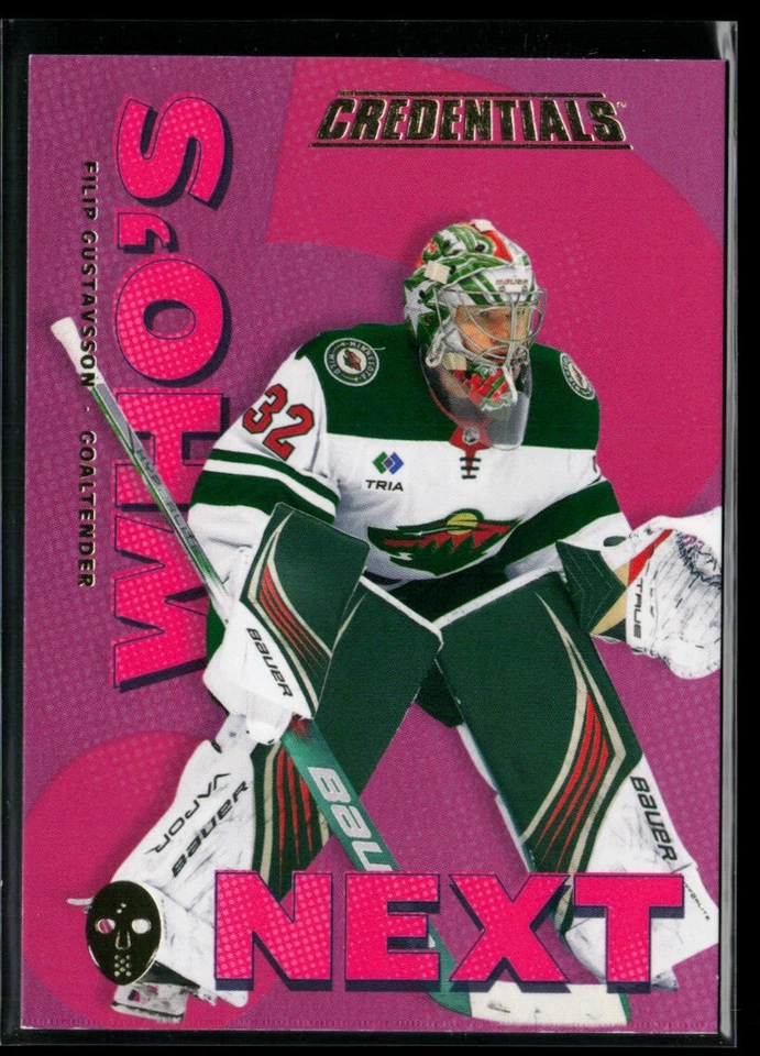 2023-24 Upper Deck Credentials Who's Next #WN-FG Filip Gustavsson - Image 1 of 2