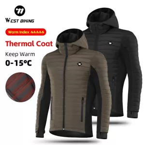 Men's Cycling Jersey Long sleeve Winter Thermal Cold Wear Soft Cycling Jacket - Picture 1 of 22