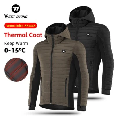 Men's Cycling Jersey Long sleeve Winter Thermal Cold Wear Soft Cycling Jacket - Image 1 of 4