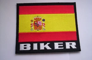 Biker-aufnäher Spain flag - Biker ca 12,5x10,5 gestickt - Picture 1 of 1
